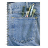 Denim Pocket met penselen Notitieboek (Voorkant)