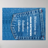 Denim Pocket welkomstteken Poster (Voorkant)