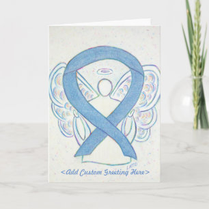 Denim Ribbon Angel Wenskaart Kaart