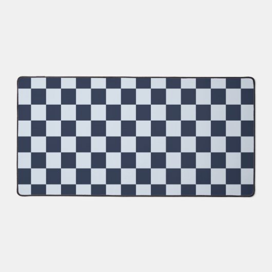 Denim rinse checkerboard pattern bureaumat (Voorkant)