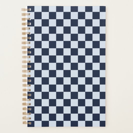 Denim rinse checkerboard pattern planner (Voorkant)