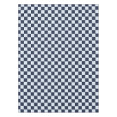 Denim rinse checkerboard pattern tafelkleed (Voorkant)