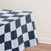 Denim rinse checkerboard pattern tafelkleed (Voorbeeld)