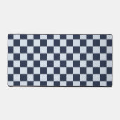 Denim rinse schaakbordpatroon bureaumat (Voorkant)