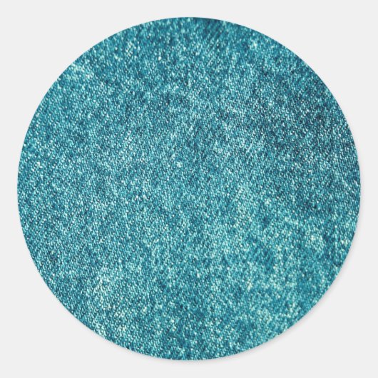 Denim Ronde Sticker (Voorkant)