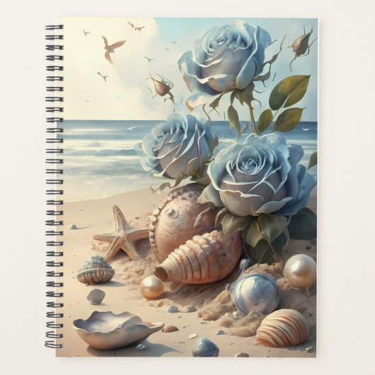 Denim Roos & Pearl Dotted Planner hoes (Voorkant)