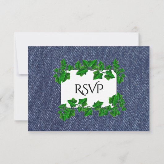 Denim RSVP w Menu (Achterkant)