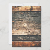 Denim Rustic Lights Cowboy Wedding Vrijgezellenfee Kaart (Achterkant)