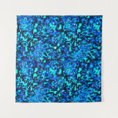 Denim seamless pattern. Denim floral background. B Wandkleed (Voorkant (horizontaal))