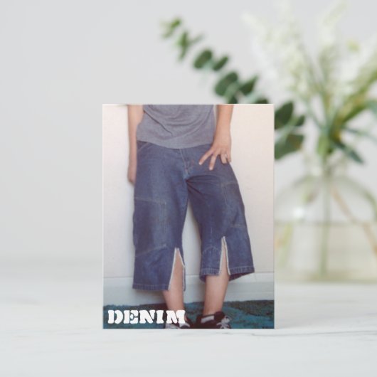 Denim Series 11 Culottes Briefkaart (Staand voorkant)