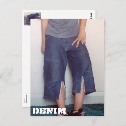 Denim Series 11 Culottes Briefkaart (Voorkant / Achterkant)