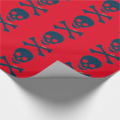 Denim Skull Cadeaupapier (Hoek)