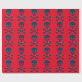 Denim Skull Cadeaupapier (Vlak)