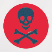 Denim Skull Labels (Design 1)
