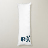 Denim Skull Lichaamskussen (Achterkant (Verticaal))