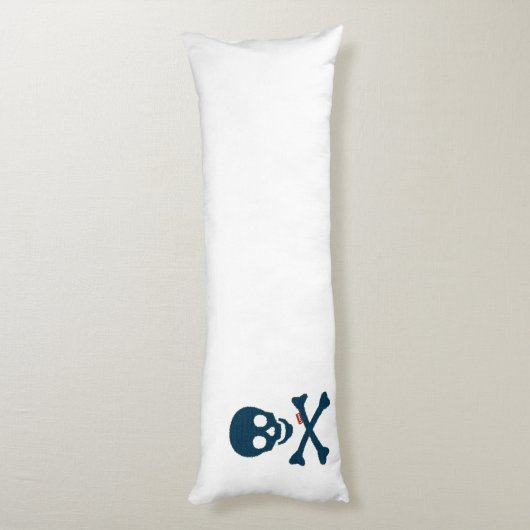 Denim Skull Lichaamskussen (Achterkant (Verticaal))