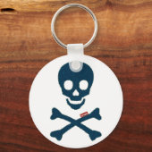 denim skull sleutelhanger (Voorkant)