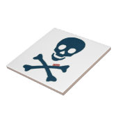 Denim Skull Tegeltje (Zijkant)