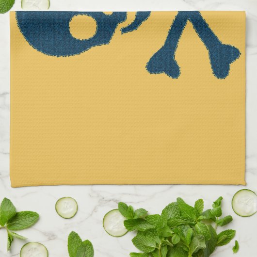 Denim Skull Theedoek (Gevouwen)