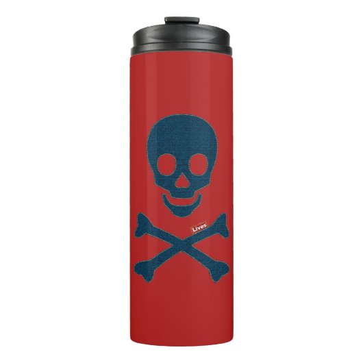 Denim Skull Thermosbeker (Voorkant)