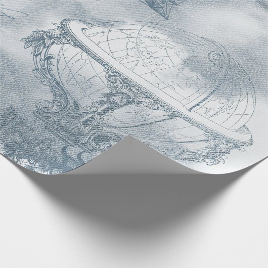 Denim Steampunk Cadeaupapier (Hoek)