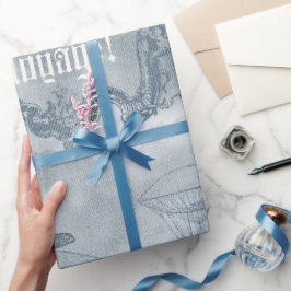 Denim Steampunk Cadeaupapier