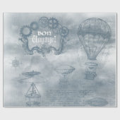 Denim Steampunk Cadeaupapier (Vlak)