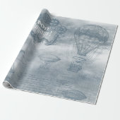 Denim Steampunk Cadeaupapier (Uitgerold)