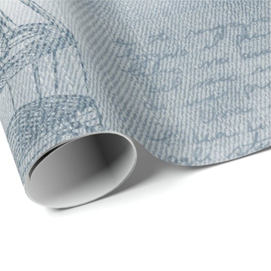 Denim Steampunk Cadeaupapier (Rol Hoek)