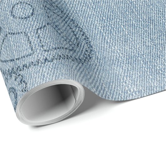 Denim Steampunk Cadeaupapier (Rol Hoek)