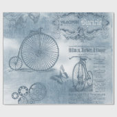 Denim Steampunk Cadeaupapier (Vlak)