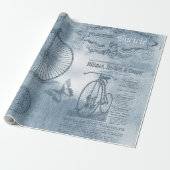Denim Steampunk Cadeaupapier (Uitgerold)