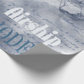 Denim Steampunk Cadeaupapier (Hoek)