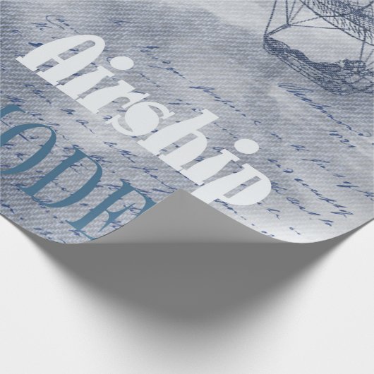 Denim Steampunk Cadeaupapier (Hoek)