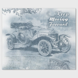 Denim Steampunk Cadeaupapier