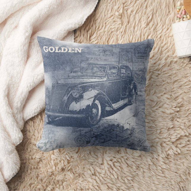 Denim Steampunk Kussen (Deken)