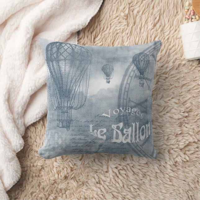 Denim Steampunk Kussen (Deken)