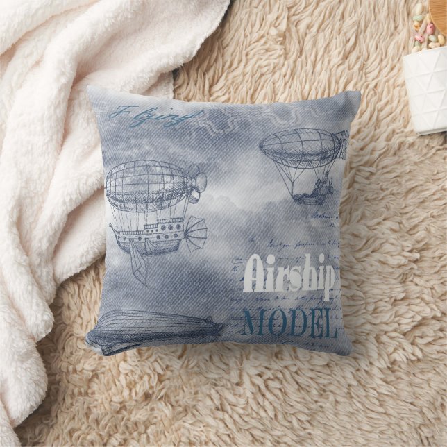 Denim Steampunk Kussen (Deken)