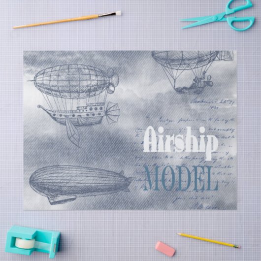 Denim Steampunk Tissuepapier (Craft)