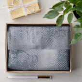 Denim Steampunk Tissuepapier (Geschenk)