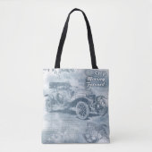 Denim Steampunk Tote Bag (Voorkant)