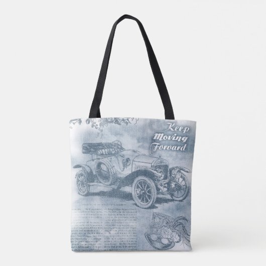 Denim Steampunk Tote Bag (Achterkant)