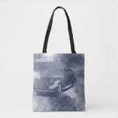 Denim Steampunk Tote Bag (Voorkant)