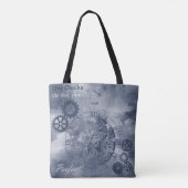 Denim Steampunk Tote Bag (Achterkant)