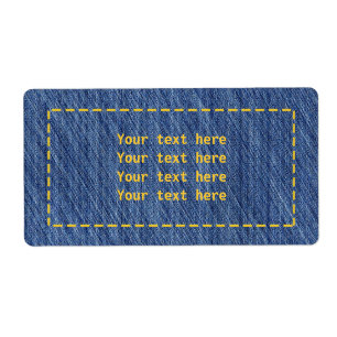 Denim Steek Jean Feest Adreslabels Stickers