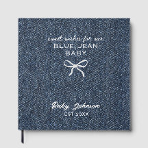 Denim stijl blauwe spijkerbroek baby shower gastbo