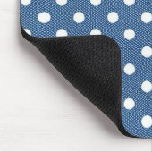 Denim stippen muismat (Hoek)