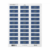 Denim Stitch Jean Feest Adreslabels Stickers (Full Sheet)