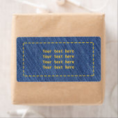 Denim Stitch Jean Party Adresetiketten Stickers (Insitu)