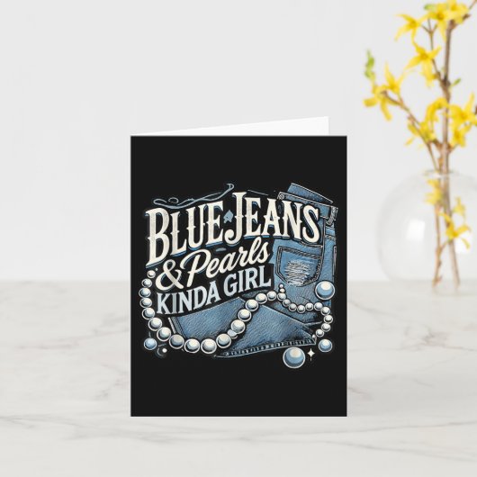 Denim Stof Blauwe Jeans Parels Skinny Jeans Lover Kaart (Gele Bloem)